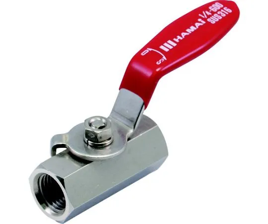 65-1978-69　Stainless Steel Ball Valve (Lever) Total Length 54.5 mm　BSS-01-15RC