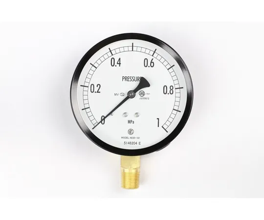 65-4286-21-20　Normal Pressure Gauge (Φ100) Vertical A-Frame for Steam and Vibration Resistance with 1 MPa Inspection Certificate　AE20-181