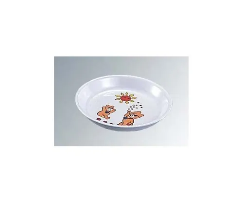61-6837-88　Melamine Children's Dishes Medium Plate KF-25　5448800