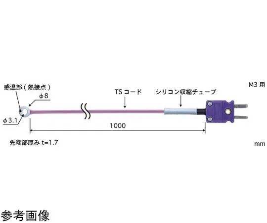 65-3531-40　Screw Temp Sensor SC Series -50~150°C Screw Diameter: M3 2.3φ E Type　SC-31E-TS1-ANP