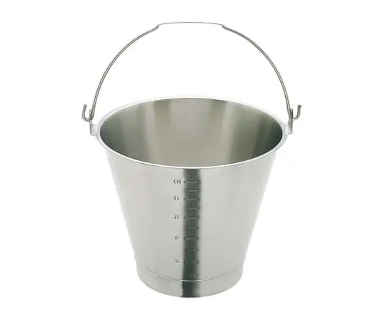 62-2335-89　18-8 Bucket with Scale (with Base)　SH-549-13WBM