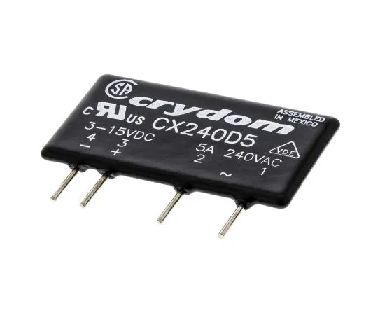 63-4754-32　Sensata/Crydom 5固态继电器，0交叉，PCB安装，SCR, 280 V交流最大负载　CX240D5