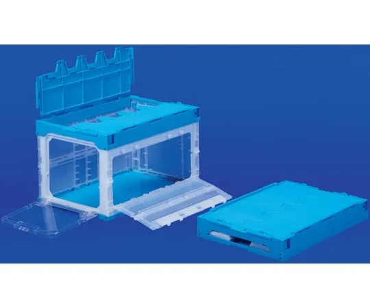 67-7109-26　Container Rack 50B with Long/Short Side Door Clear/Blue　55629000TMBL