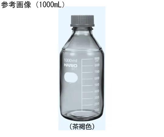 65-8683-95　Heat-Resistant Screw Cap Bottle (Brown), Brown 50 mL　667-50T