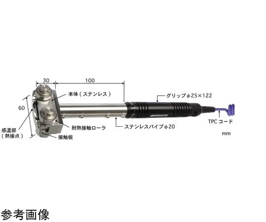 65-3529-86 Temperature Sensor S-Type Series for High Performance Moving Surfaces -50~400°C Contact Roller Type Straight K Type S-641K-01-1-TPC1-ASP