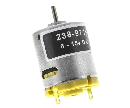 63-4741-63　RS Pro直流电机，5.75 W,6→15 V直流，58.8 gcm, 10668 rpm,2.31 mm轴径　238-9715