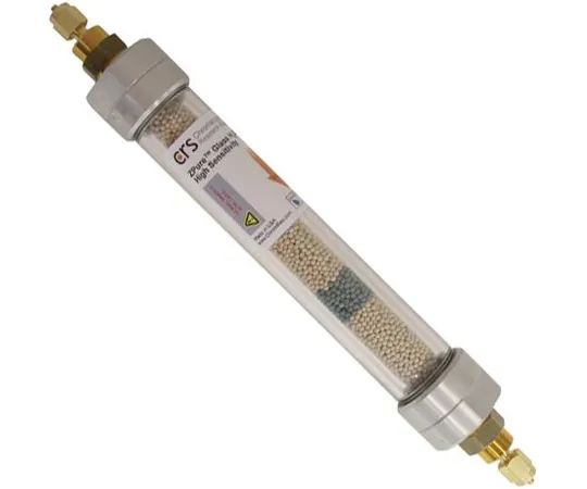 67-9258-70　CRS Gas Purification Filter ZPureTMGlass (with Indicator) H2O HSMI 46cc Brass 1/8"　202283-B