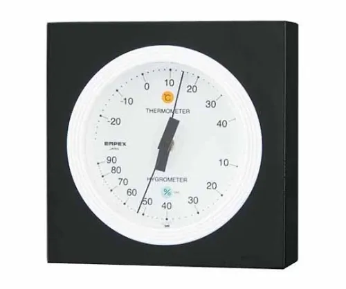61-6864-87　MONO温度/湿度计88 x 88 x 35 mm165G (礼品盒) 黑白　MN-4821