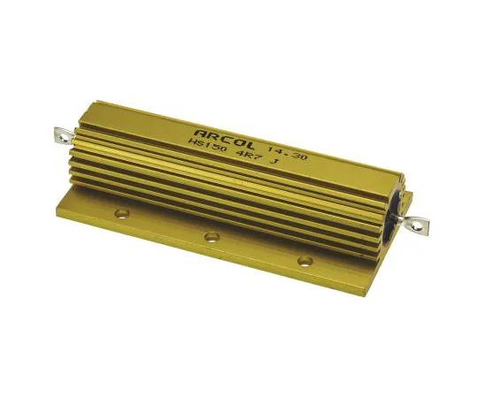 63-4758-78　ArcolHS150系列铝合金厚板轴向线材贴装电阻，4.7Ω±5% 150W　HS150 4R7 J