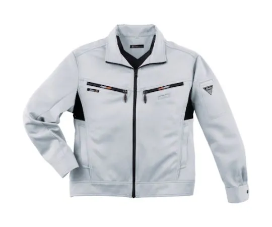 65-8378-80 Long Sleeve Blouson Silver Gray 3L 1670-22-3L