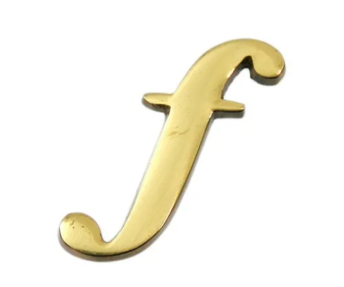 61-7430-82 黄铜金字小写字母F QS20-F