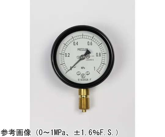 65-4292-32-20　Sealed Pressure Gauge (60Φ) Vertical A Frame with 0.16 MPa Inspection Certificate　BA10-121