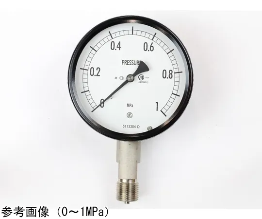 65-4300-23　Sealed Pressure Gauge (100Φ) Vertical A-Frame for Steam 0.6 MPa　BE10-143