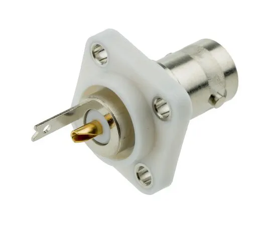 63-4755-99　RadiallR141系列直型50Ω法兰安装隔板接头BNC接头，插孔，镍，焊料终止　R141410000W