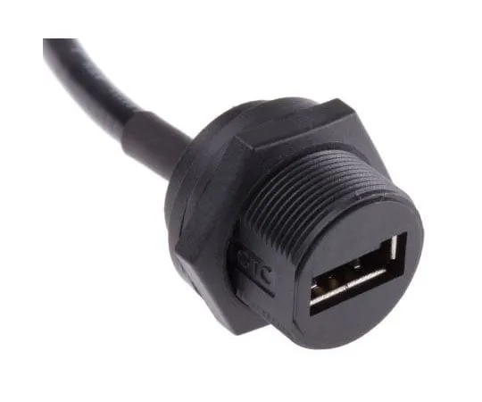 63-4662-05　RS PRO,直板，面板安装，插座类型迷 IP67USB连接器　111-6761