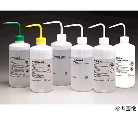 64-5228-12　Chemical Identification Washing Bottle (GHS Labeling) Ethanol 1 Bag (6 Pieces)　2428-0502