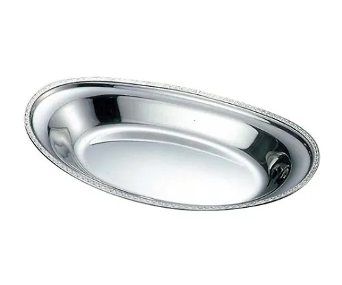 61-6842-03　IKD 18-8 Ripple Curry Dish 12.5 inch　1448200