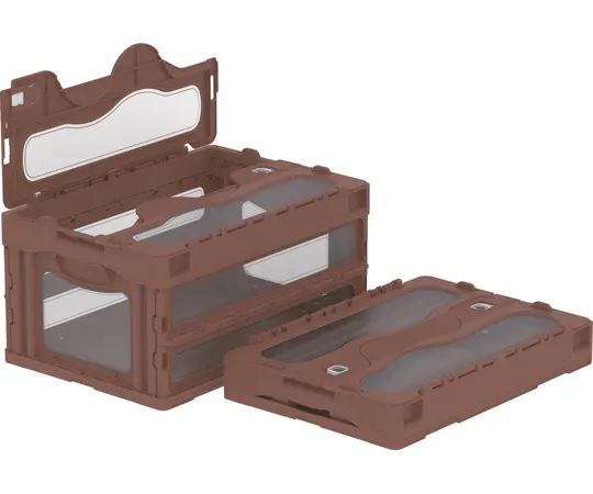 67-7113-03　Folding Container C-40B Brown/Transparent　55902000BR701TM