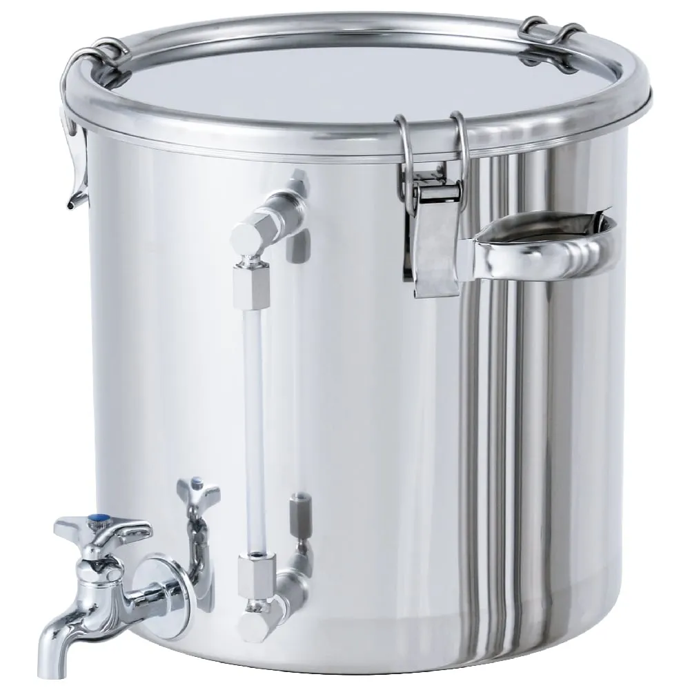 63-1207-24　Sealed Container with Level Gauge and Faucet  20L　CTH-W-LV-30