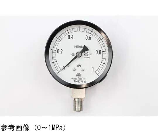 65-4277-85　Normal Pressure Gauge (Φ75) Vertical A Frame 0.16 MPa　AC20-173