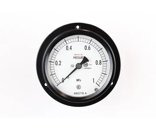 65-4297-57-20　Sealed Pressure Gauge (75Φ) Oil Blocked Type D Frame (Mounting Hole) 1 MPa with Inspection Certificate　BC15-233