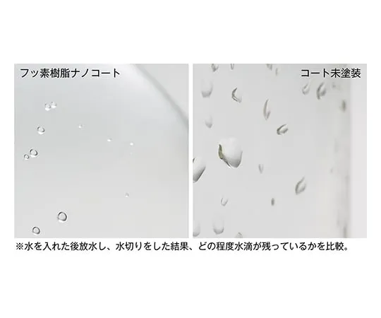 64-5232-98　氟树脂纳米涂层 (内表面) 鸡蛋植物形状的烧瓶与地面玻璃接头200 mL 140 mm　NR0381-001