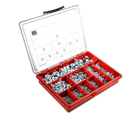 63-4655-27　RS PRO 2140钢制六角全螺杆箱　823-881