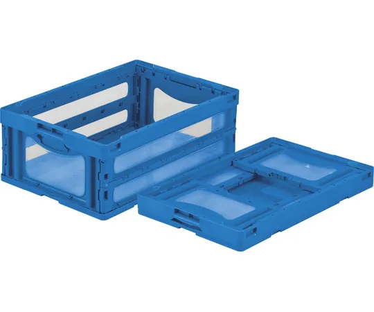 67-7113-16　Folding Container O-55B Blue/Transparent　55909000BLCOPTM