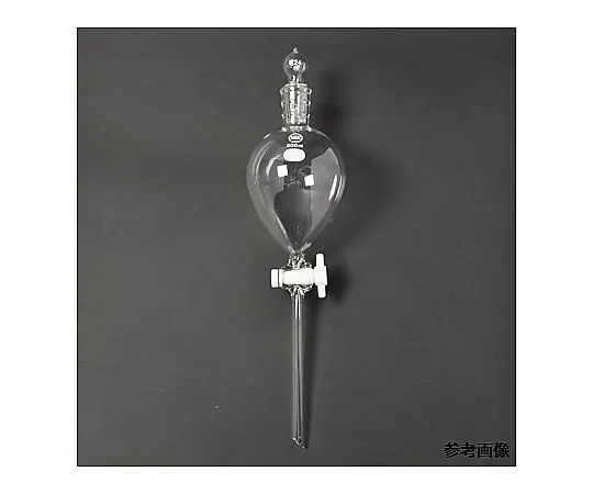 65-8679-43　Funnel Separatory (PTFE Cock) TS Sliding Part 15/25 50 mL White　1001-15050