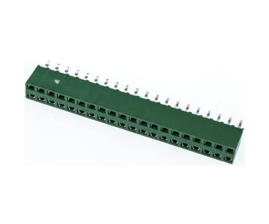 63-4840-87　TE连通性AMPMODUHV100系列2.54毫米间距40道2线直PCB插座，通孔，焊点终止　2-215307-0