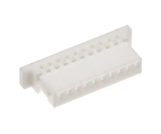 63-4759-64　JST SH系列10道PBT压纹盖，白色　SHR-10V-S-B