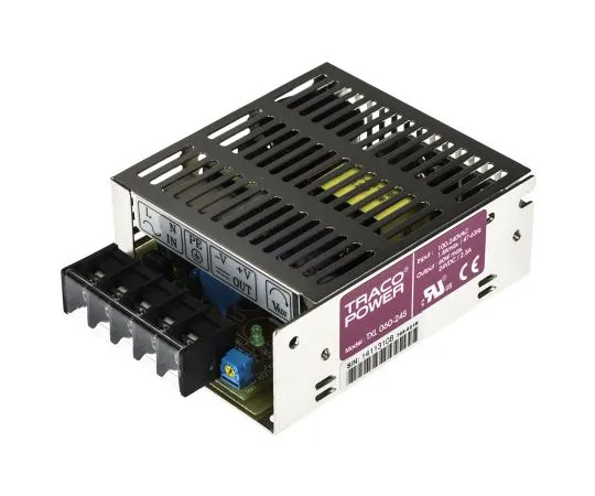 63-4804-41　TRACCOPOWER60W1输出嵌入式开关模式电源SMPS,2.5A,24V直流封闭式　TXL 060-24S