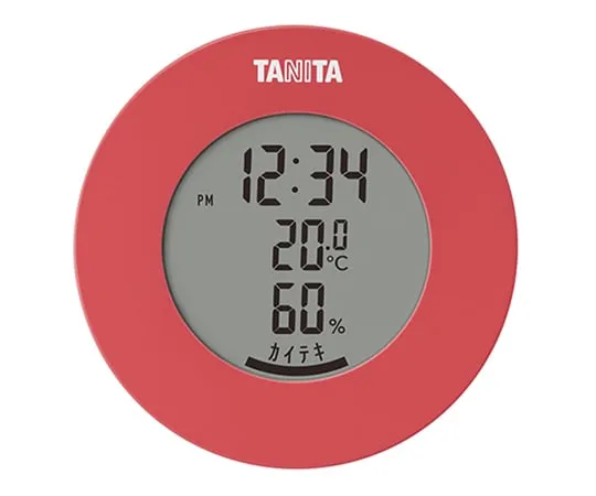 64-6399-97　数字温湿度计粉红　TT-585-PK