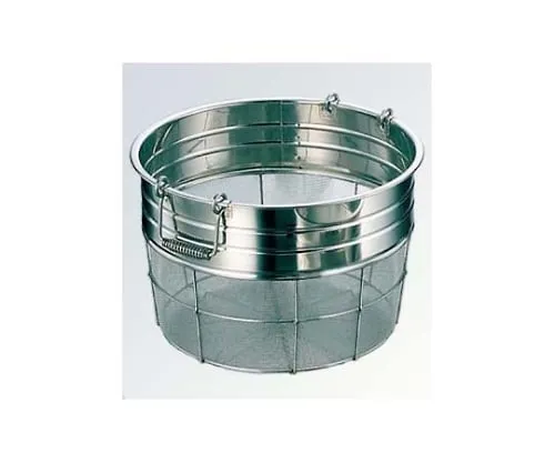 61-6580-59　18-8 Drain with Handle (with Groove) 35 cm　0423400