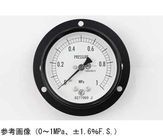 65-4272-98　Normal Pressure Gauge (Φ60) Embedded D Frame (Mounting Hole) 0.1 MPa　AA15-273