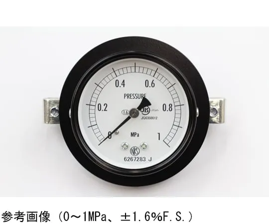 65-4271-54　Normal Pressure Gauge (Φ60) Embedded D Frame (Mounting Bracket) 0.16 MPa　AA15-171
