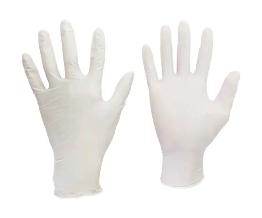 67-3143-88 Nitrile Disposable Gloves Belte 751 K White No Powder 100 ct SS Size VERTE-751K-SS