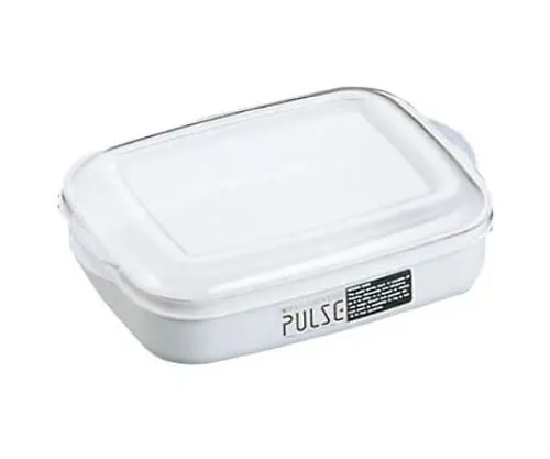 61-6572-98　Microwave Container Pulse Range Square PL-1004 White　5648800