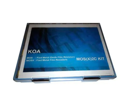 63-4702-31　KOA MOSX金属氧化物通孔47电阻样品套件1175件，0.1Ω→100 KΩ　MOS(X)2C KIT