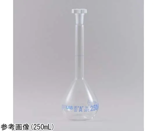 65-2340-18　Volumetric Flask White  with Plastic Stopper 100 mL NS14/23　imf100pps
