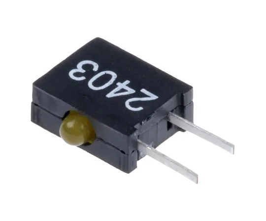 63-4790-83　拨号555-2403F,黄色直角PCB LED指示灯，通过3 V孔　555-2403F