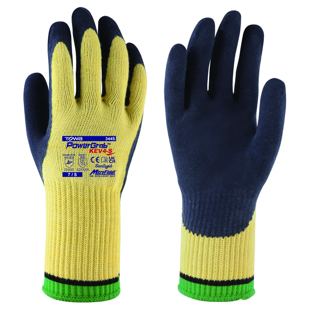 67-8771-17 Cut Resistant Gloves PowerGrab KEV4-S S 1 Bag (12 Pairs) 344S-S