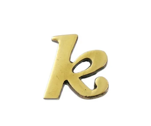 61-7430-87 黄铜金字小写字母K QS20-K