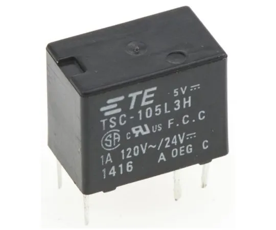 63-4831-56　TEConnectivityTSCSPDT非锁定继电器PCB安装，5V直流线圈，1A　TSC-105L3H000