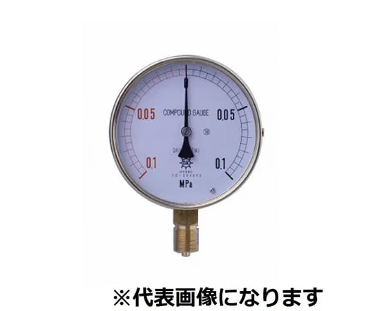 65-3592-30　HNT General-Purpose Coupled Meter for Steam/M A Type φ100 G3/8 -0.1~0.1MPA　AMT38-1000.1-0.1MPA