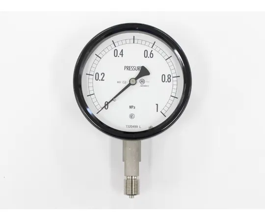 65-4303-50　Sealed Pressure Gauge (100Φ) Vertical A-Frame for Heat and Vibration Resistance 1 MPa　BE12-133