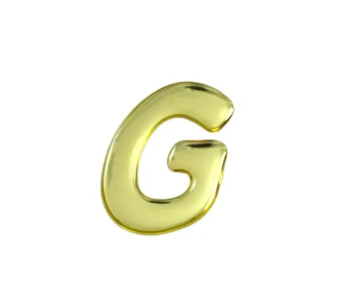 61-7426-98 Gold Metal Characters G 35公厘x 1公厘 GM35-G