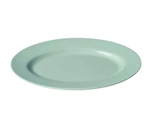 61-6836-33　Melamine Chinese tableware oval Plate 10 inch CS-23 celadon plain　2423800