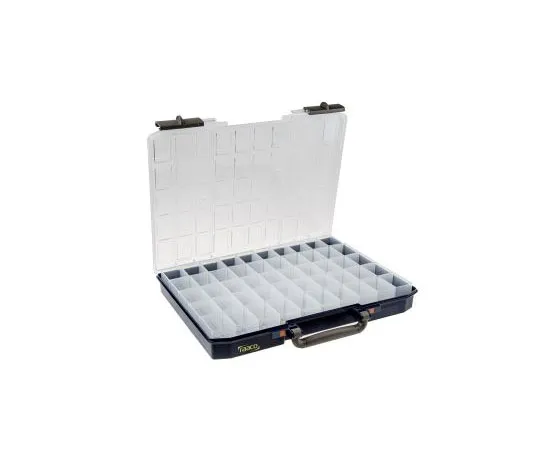63-4724-51　Raaco 50 Cell Blue PC, PP包装箱，55 mm x 425 mm x 330 mm　136280