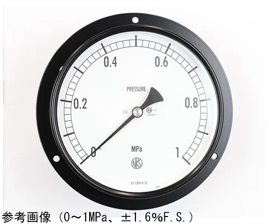 65-4291-65　Normal Pressure Gauge (Φ150) Embedded D Frame (Mounting Hole) 0.05 MPa　AG15-233